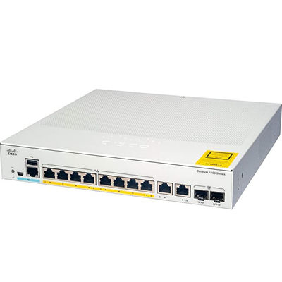 C1000-8P-2G-L Endüstriyel Optik Switch 8 X 10 100 1000 Ethernet PoE+ Portları